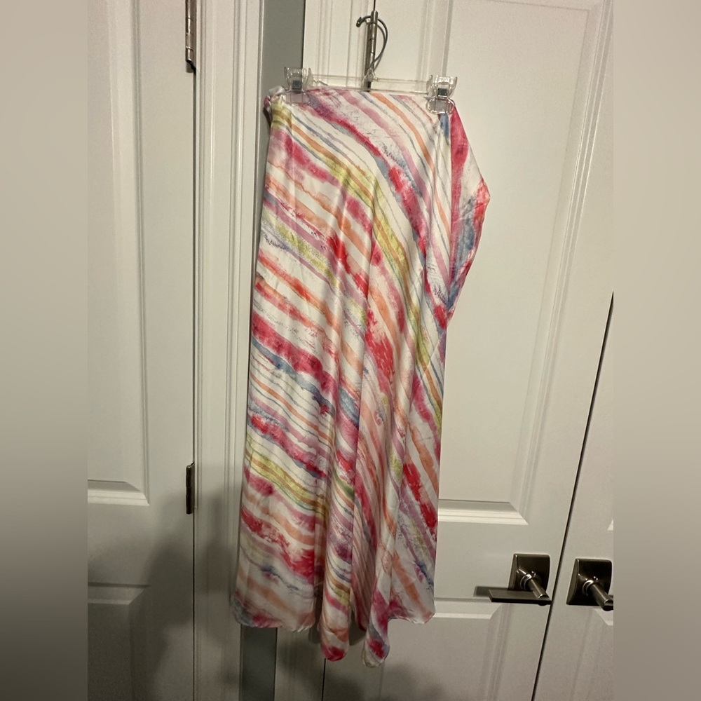 Tie die slip skirt